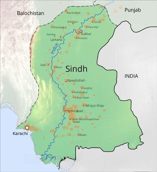 Sindh Map